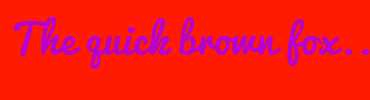 Image with Font Color B400D3 and Background Color FF1A00